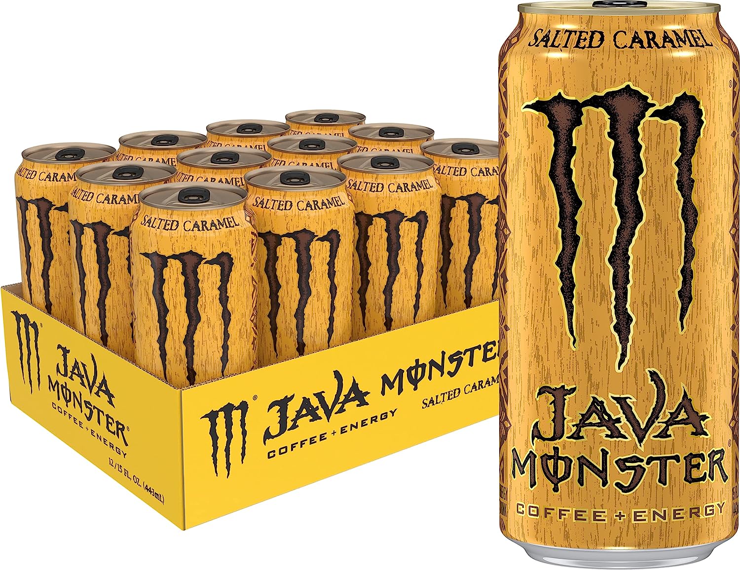 Monster Energy Java Monster Mean Bean, Coffee + Energy Drink, 15 Fl Oz (Pack of 12) - Image 1